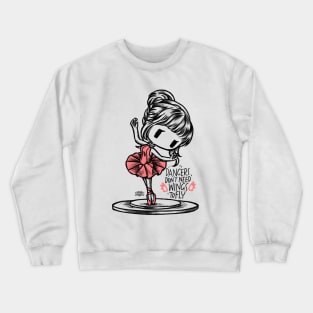 chibi ballet dancer Crewneck Sweatshirt